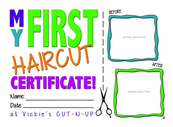 Baby First Haircut Certificate 25 Best Ideas About First Haircut On Pinterest