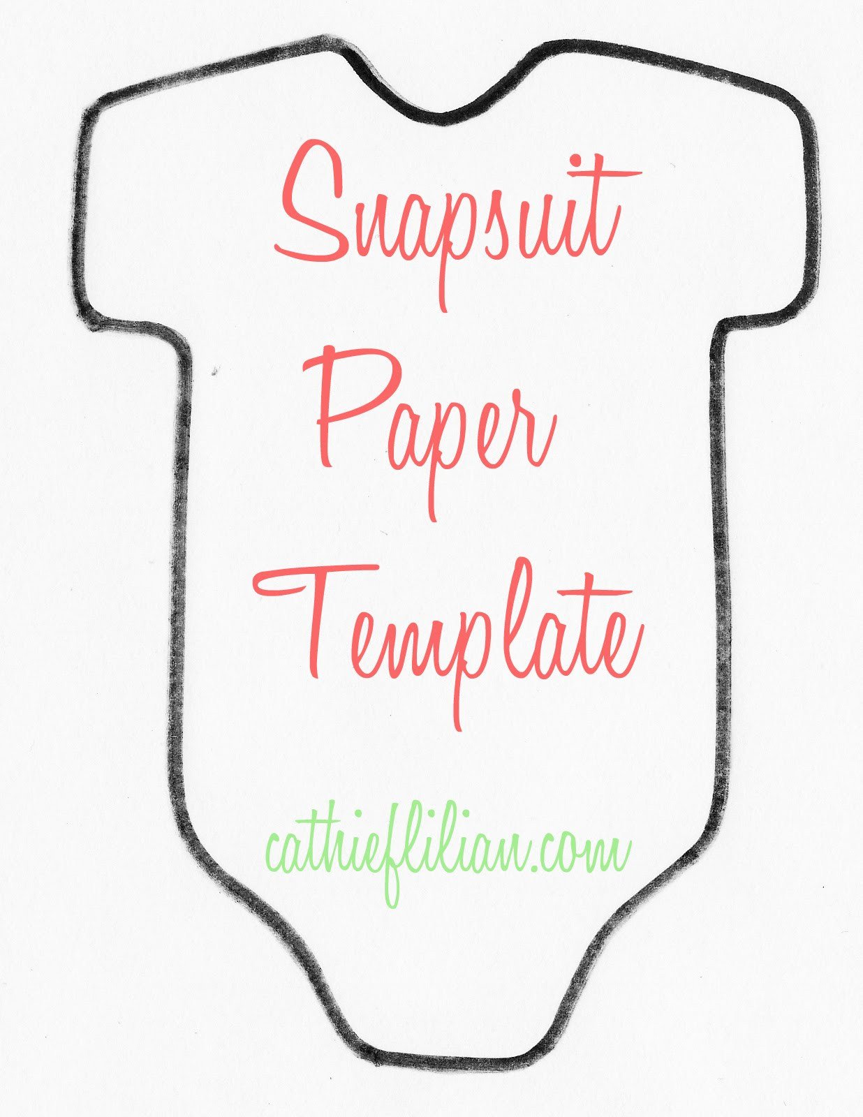 Baby Shower Banner Templates Cathie Filian Snapsuit Decorating Baby Shower Handmade