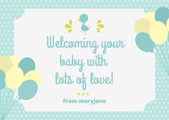 Baby Shower Card Template Baby Blue themed Baby Shower Card Templates by Canva