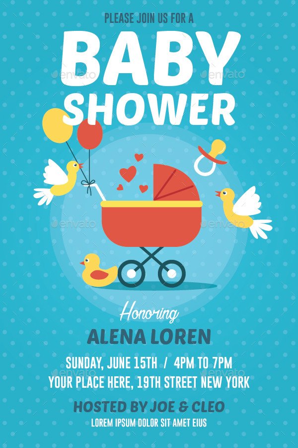 Baby Shower Flyer Template Baby Shower Flyer by Bonezboyz9