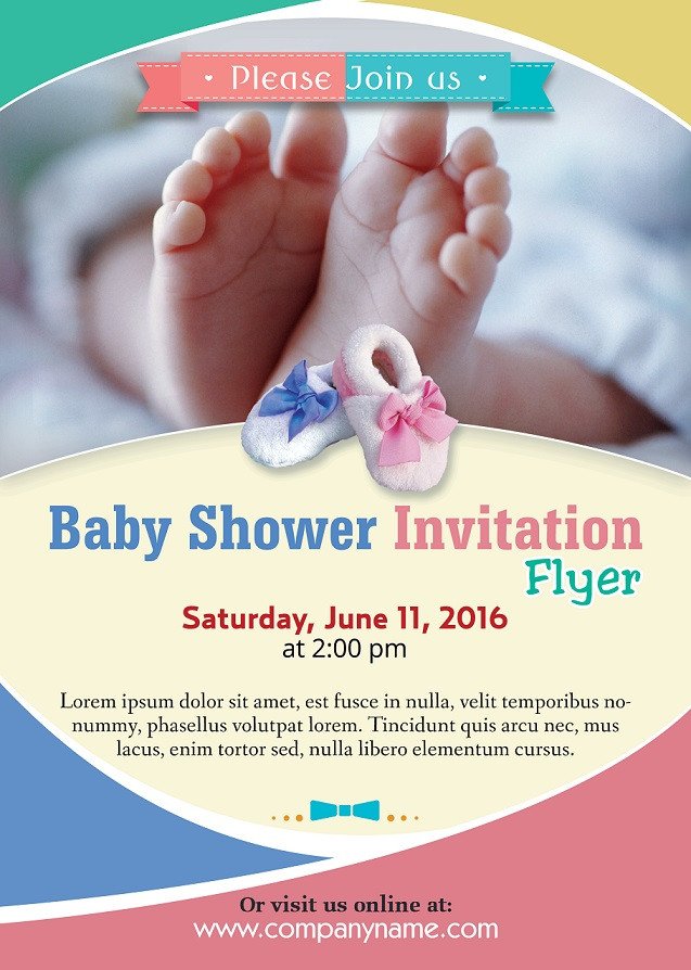 Baby Shower Flyer Template Baby Shower Flyer Template Shop Version Free