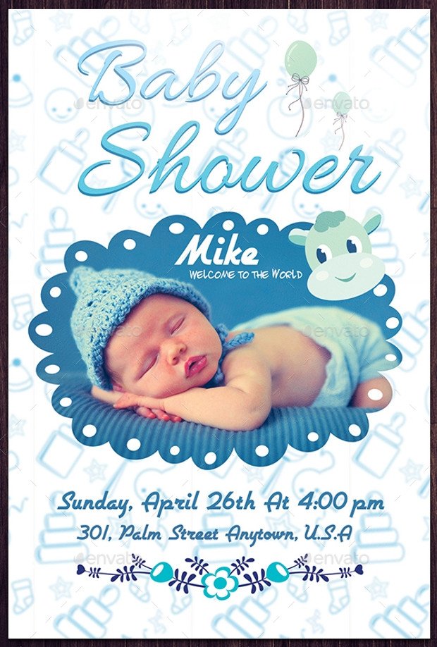 Baby Shower Flyers Template 16 Baby Shower Flyer Templates Printable Psd Ai