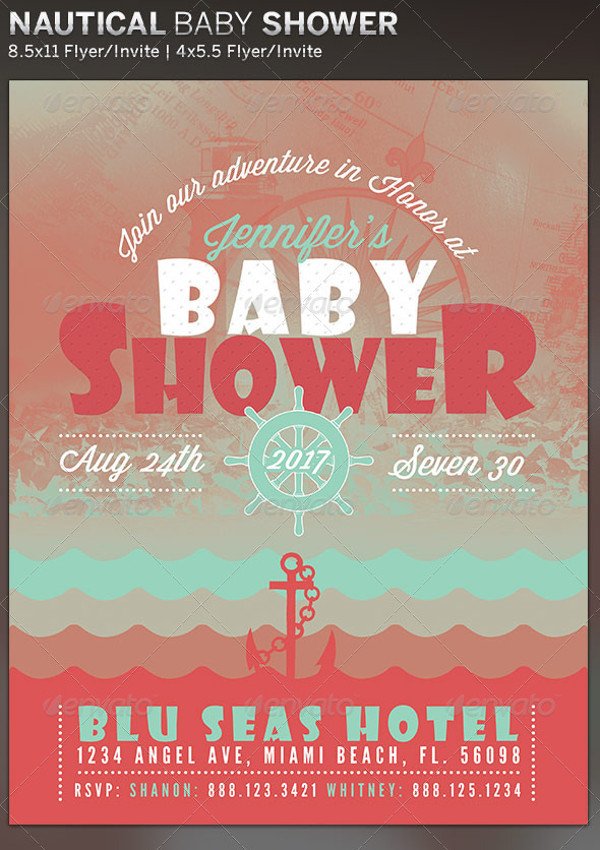 Baby Shower Flyers Template 21 Baby Shower Flyer Templates Psd Ai Illustrator Download