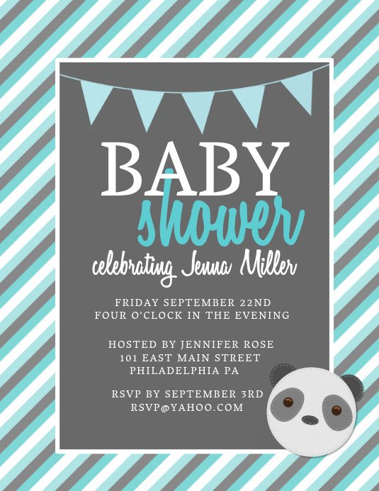 Baby Shower Flyers Template Baby Shower Template