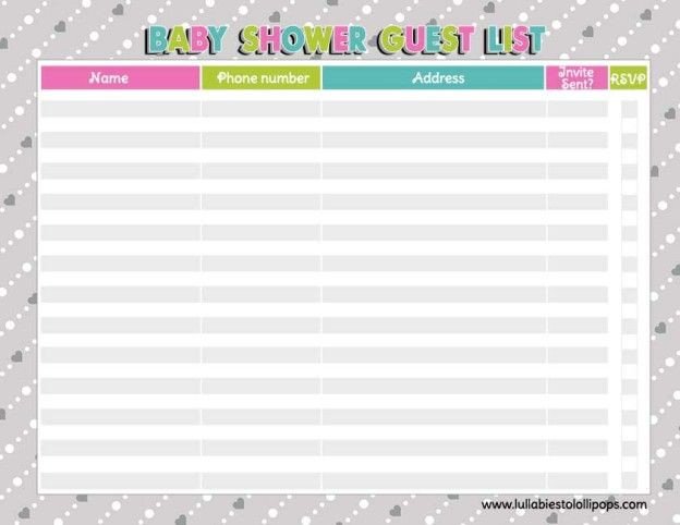Baby Shower Guest List Best 25 Baby Shower Checklist Ideas On Pinterest