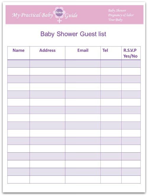Baby Shower Guest List How to Plan A Baby Shower My Practical Baby Shower Guide