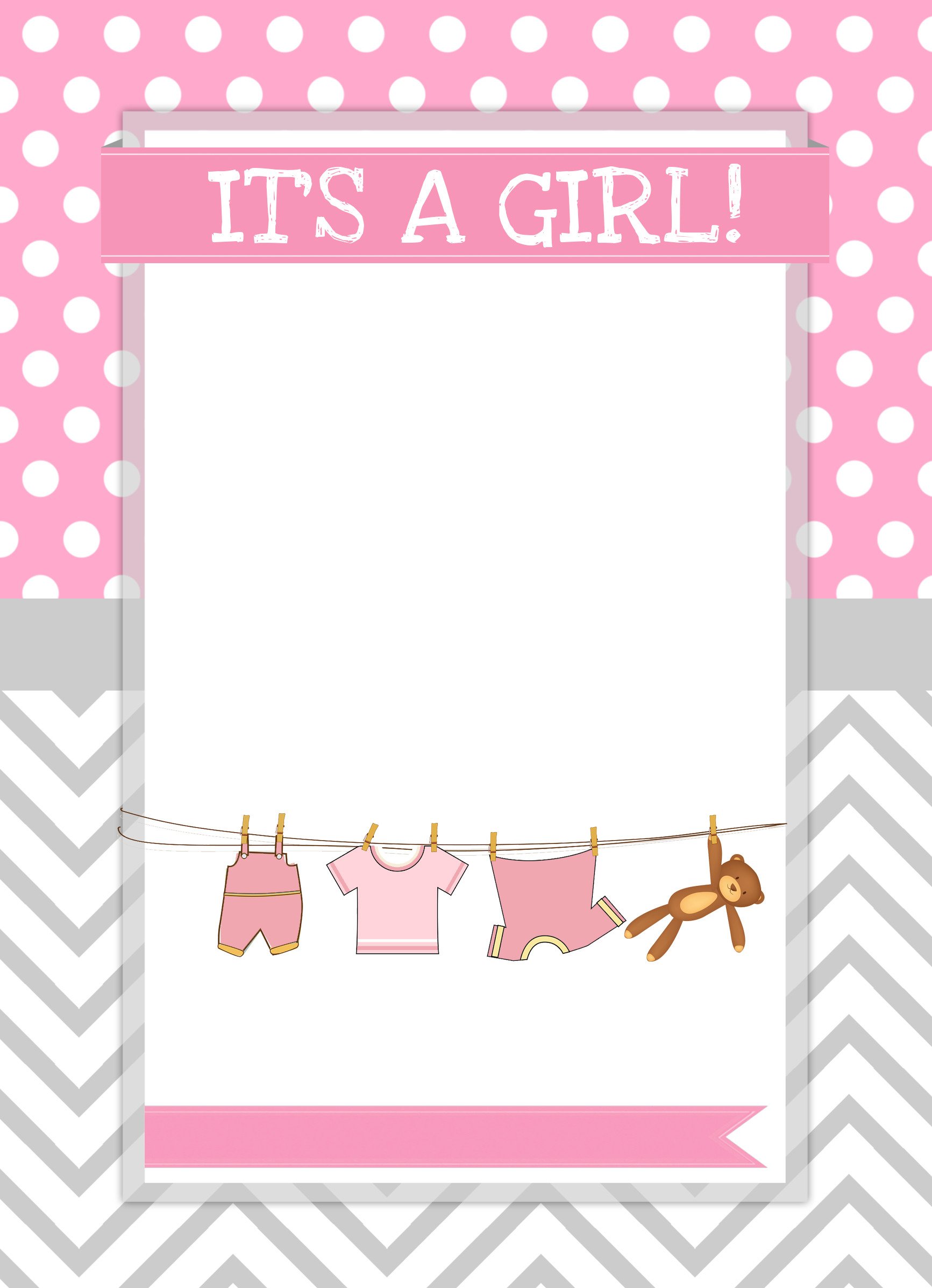 Baby Shower Invitation Free Template Baby Girl Shower Free Printables How to Nest for Less™