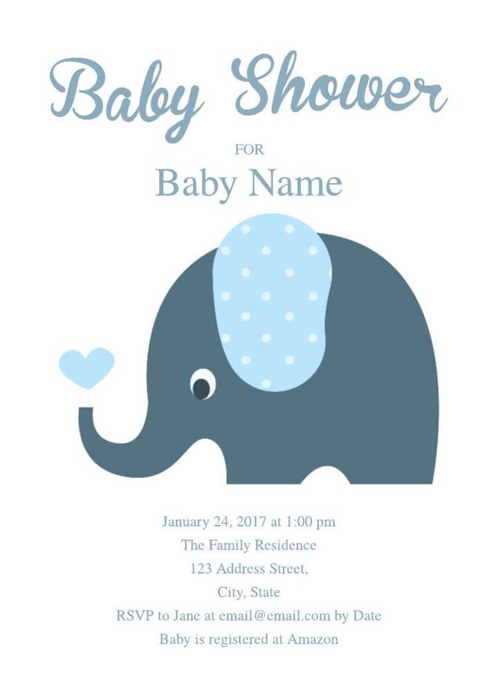 Baby Shower Invitation Template 16 Free Invitation Card Templates & Examples Lucidpress