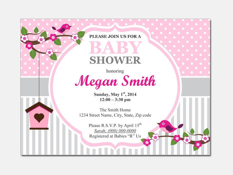 Baby Shower Invite Template Word Baby Shower Invitations Templates for Word Party Xyz