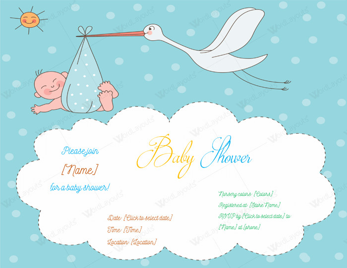 Baby Shower Invite Template Word Use A Baby Shower Invitation Template 5 Printable Designs