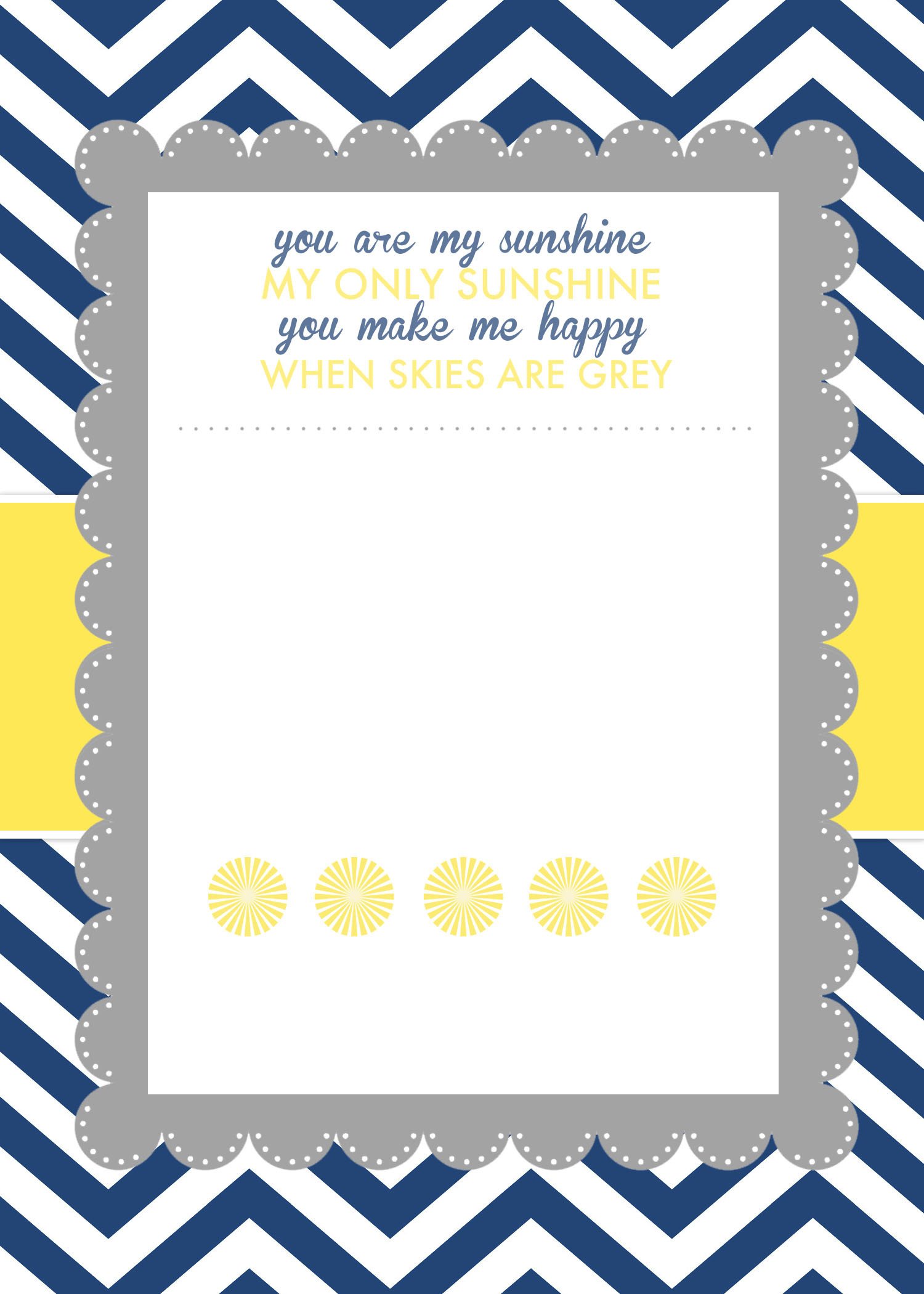 Baby Shower Invite Template Word You are My Sunshine Baby Shower Printables How to Nest