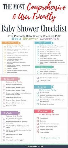 Baby Shower Planning Checklist Baby Shower Checklist to Help Plan the Perfect Baby Shower