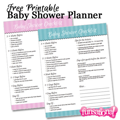 Baby Shower Planning Checklist Printable Baby Shower Planner Baby Shower Checklist