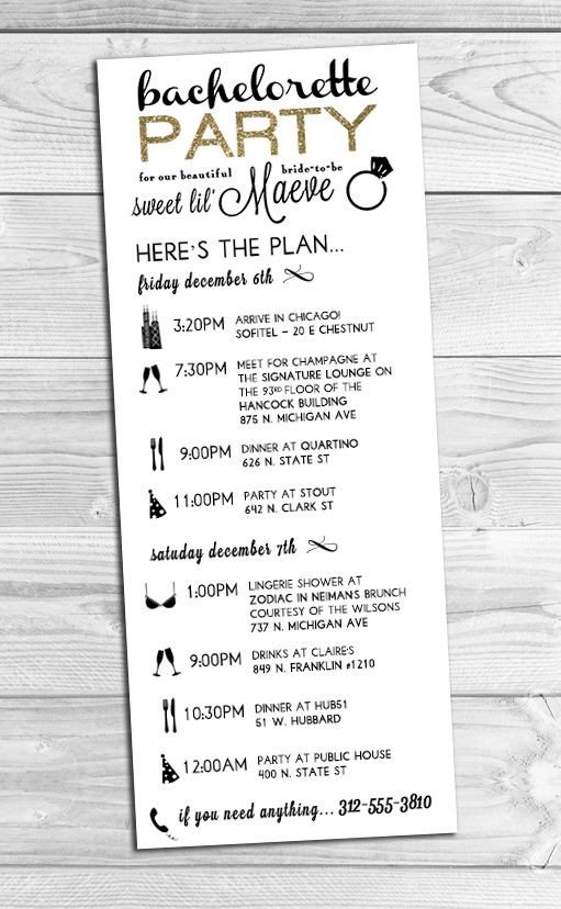 Bachelorette Itinerary Template Free 25 Best Ideas About Wedding Weekend Itinerary On