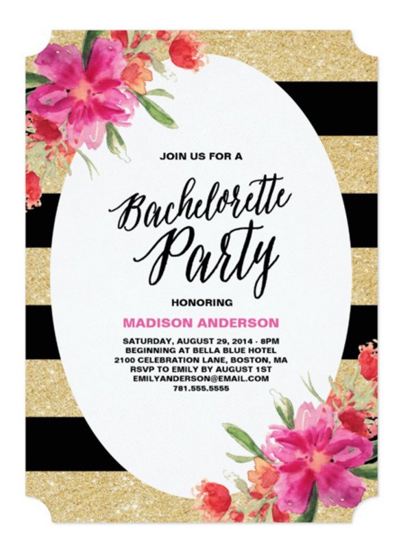 Bachelorette Party Invitations Template Free 32 Bachelorette Invitation Templates Psd Ai Word