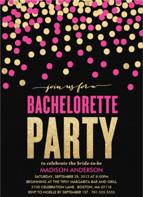 Bachelorette Party Invitations Template Free 32 Bachelorette Invitation Templates Psd Ai Word