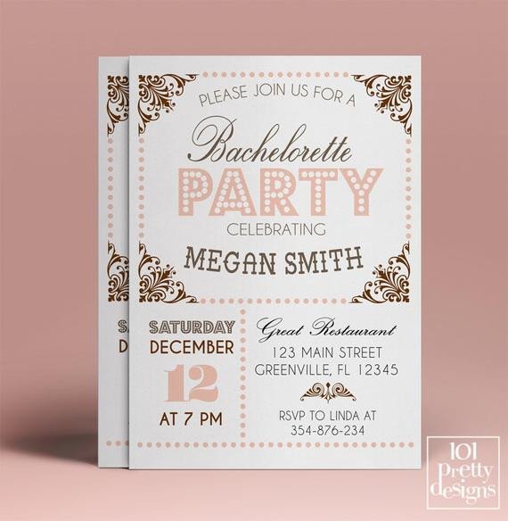 Bachelorette Party Invitations Template Free Bachelorette Party Invitation Template Printable Bachelorette
