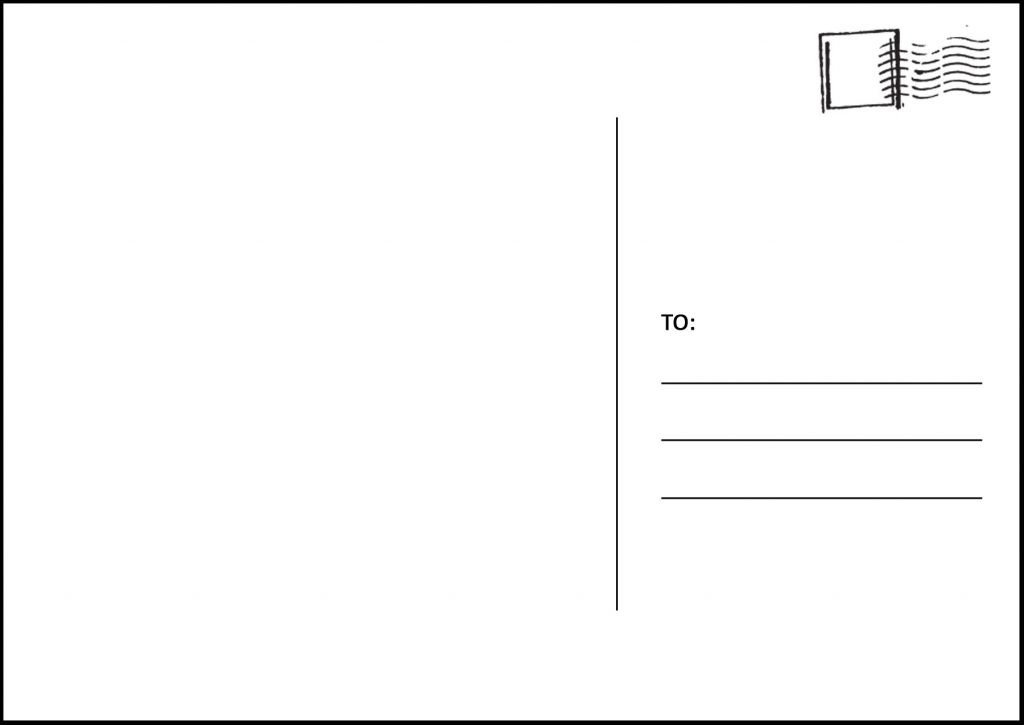 Back Of Postcard Template Card Etiquette How to Address A Postcard