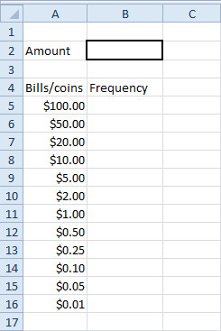 Bank Change order form Template Bills and Coins In Excel Vba Easy Excel Macros