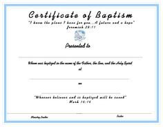 Baptism Certificate Template Word 1000 Images About Church Certificates On Pinterest