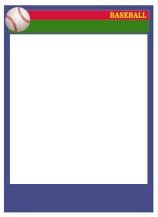 Baseball Card Template Free Blank Ticket Template Free Clipart Best