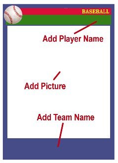 Baseball Card Template Word Baseball Card Templates Free Blank Printable Customize