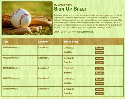 Baseball Snack Schedule Template 25 Coaching Tips