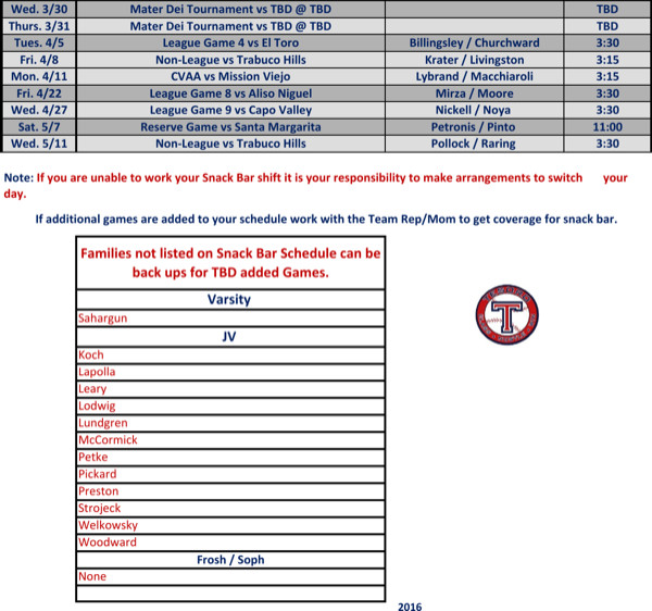 Baseball Snack Schedule Template Download Baseball Snack Schedule Template for Free