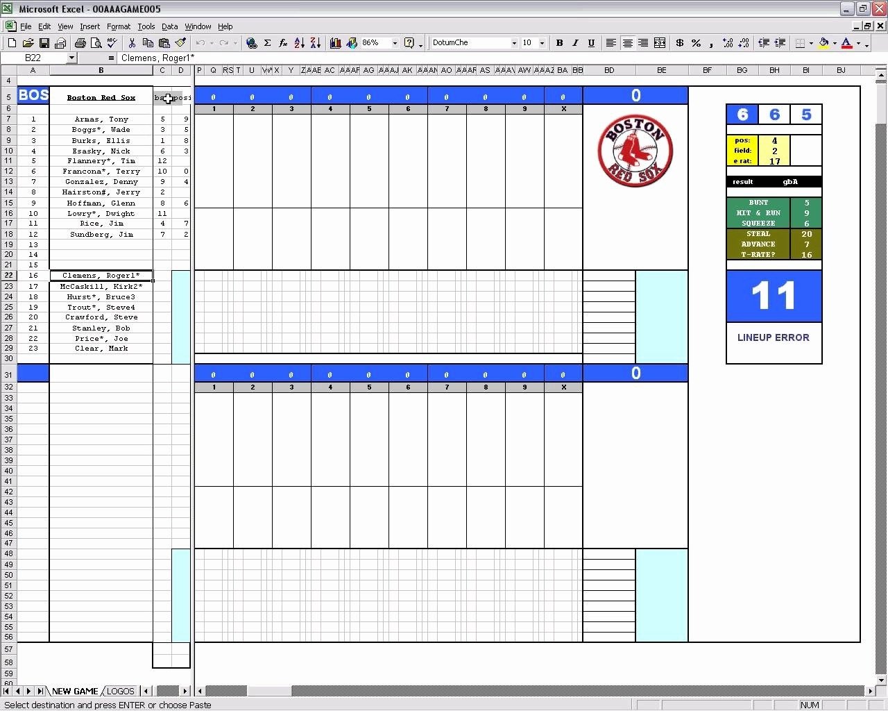 Baseball Stats Excel Template Baseball Stats Sheet Excel