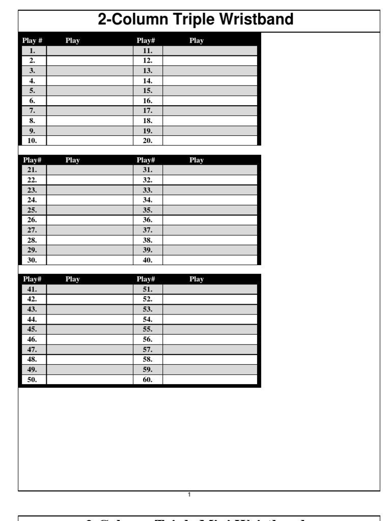 Baseball Wrist Coach Template Wrist Band Templates