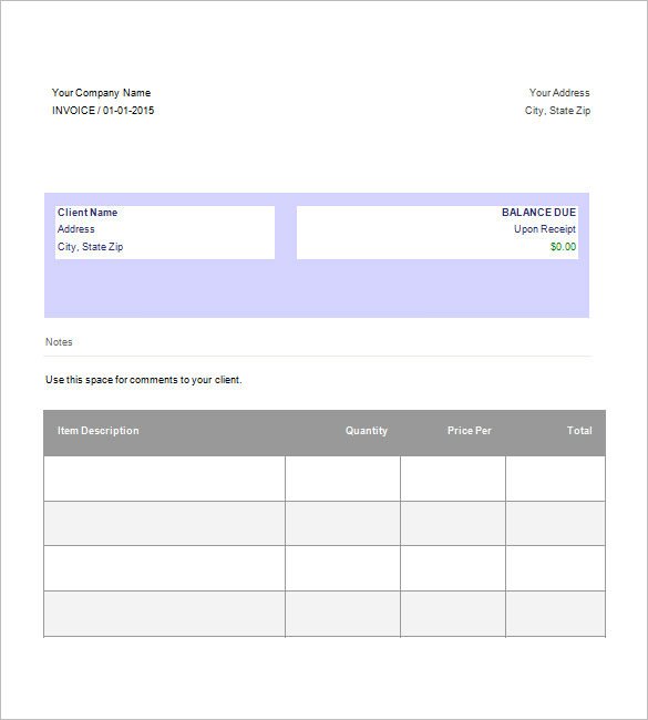 Basic Invoice Template Google Docs Download Invoice Template Google Docs