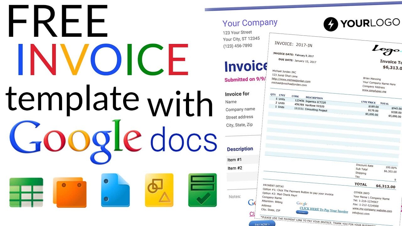 Basic Invoice Template Google Docs Free Invoice Template How to Create An Invoice Using