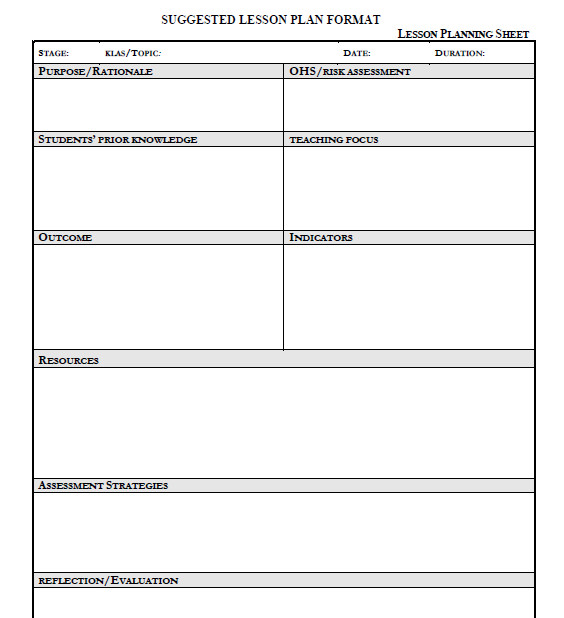 Basic Lesson Plan Template Kate S 1751 Blog Proformas Lesson Plan &amp; Scope &amp; Sequence