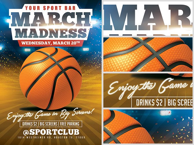Basketball Flyer Template Free March Madness Basketball Flyer Template Flyerheroes
