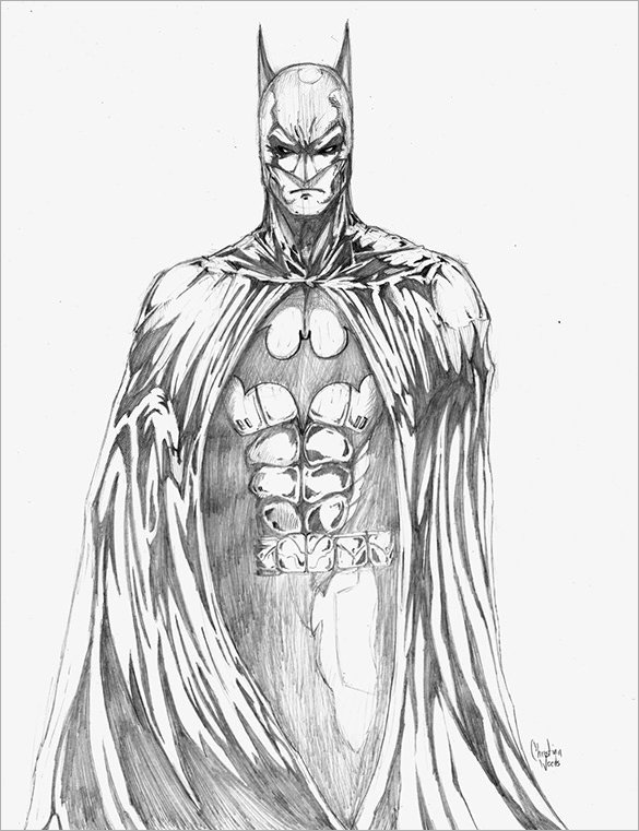 Batman Drawing In Pencil 20 Fantastic Batman Drawings Download