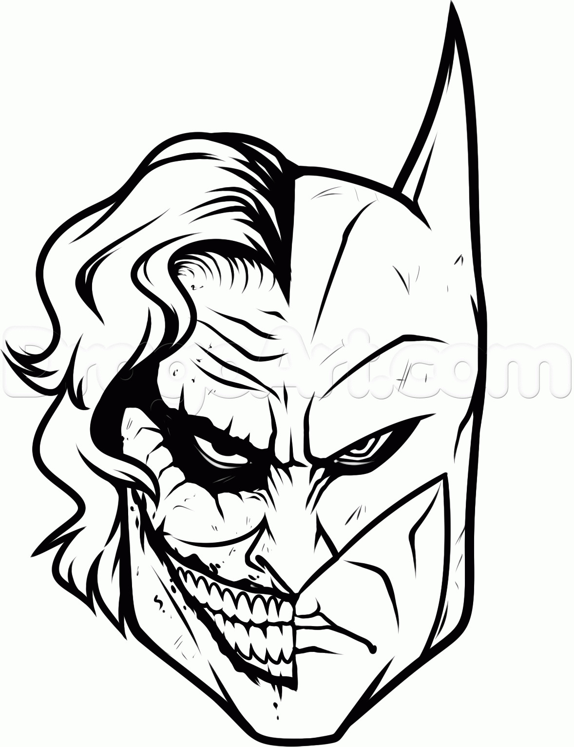 Batman Pictures to Draw How to Draw Joker and Batman Step by Step Dc Ics