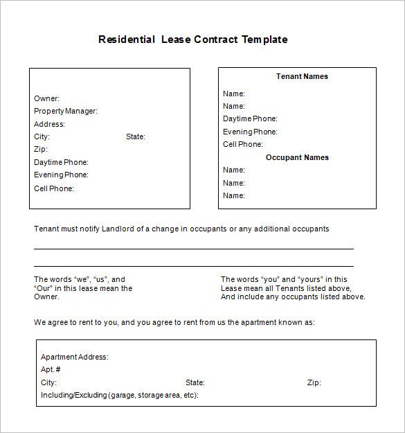 Beat Lease Contract Template 11 Lease Contract Templates Free Word Pdf Documents