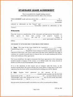 Beat Lease Contract Template Free Copy Rental Lease Agreement