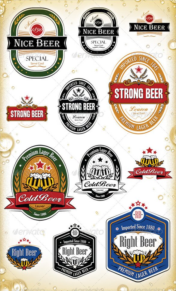 Beer Label Template Illustrator Beer Label Template 27 Free Eps Psd Ai Illustrator