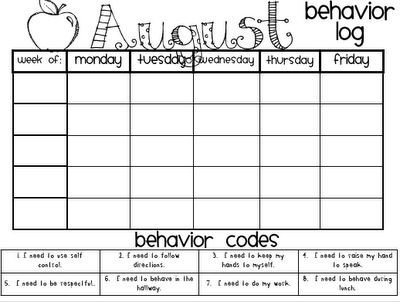 Behavior Charts for Teachers 25 Best Monthly Behavior Calendar Ideas On Pinterest