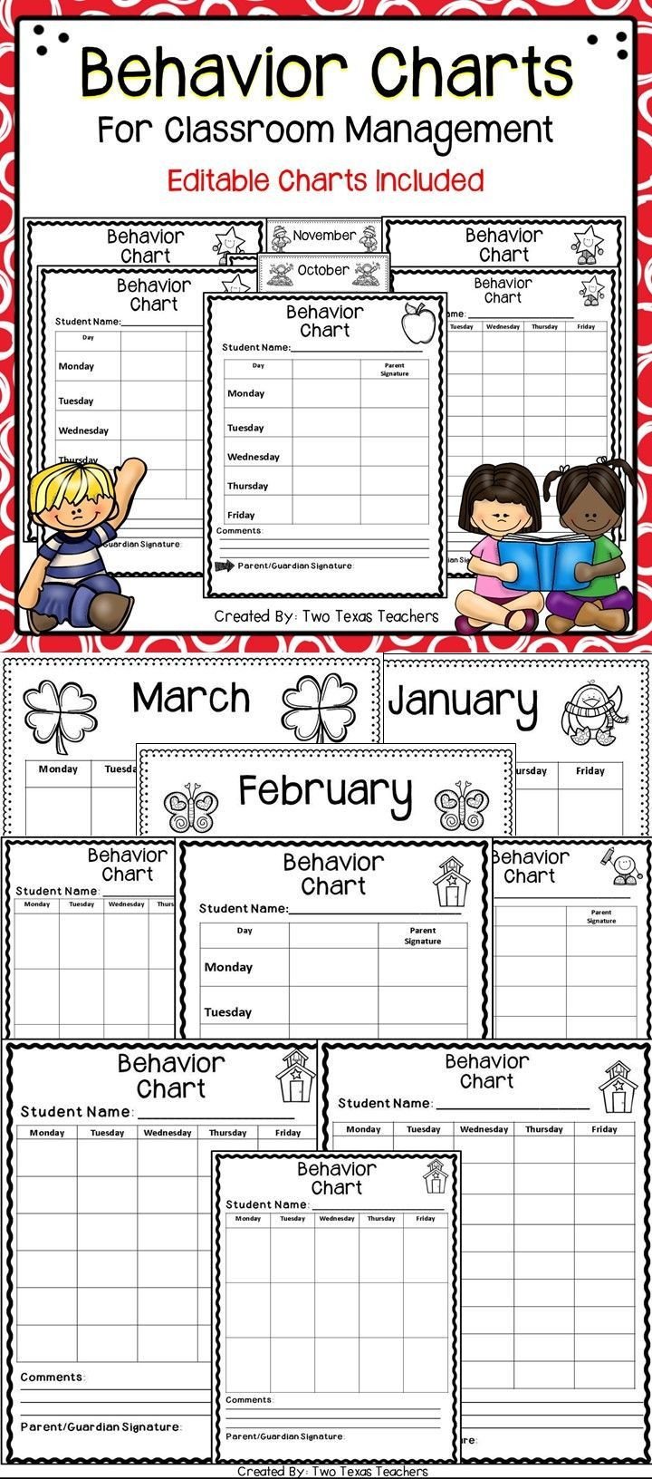Behavior Charts for Teachers 3035 Best February Valentine S Day Black History Month