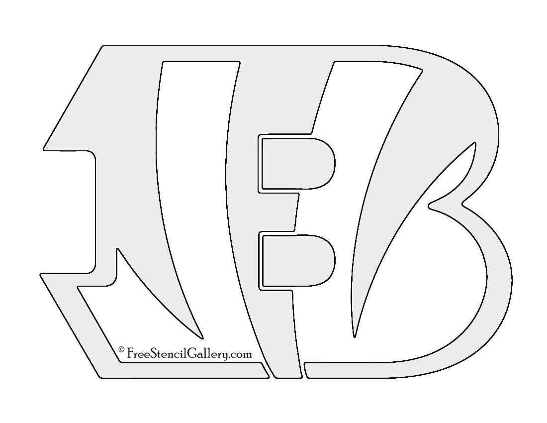 Bengals Pumpkin Carving Stencils Nfl Cincinnati Bengals Stencil