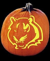Bengals Pumpkin Carving Stencils Spookmaster Nfl Football Cincinnati Bengals Pumpkin