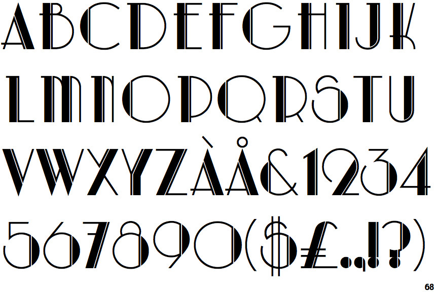 Best Art Deco Fonts Typo Art Deco Wt74