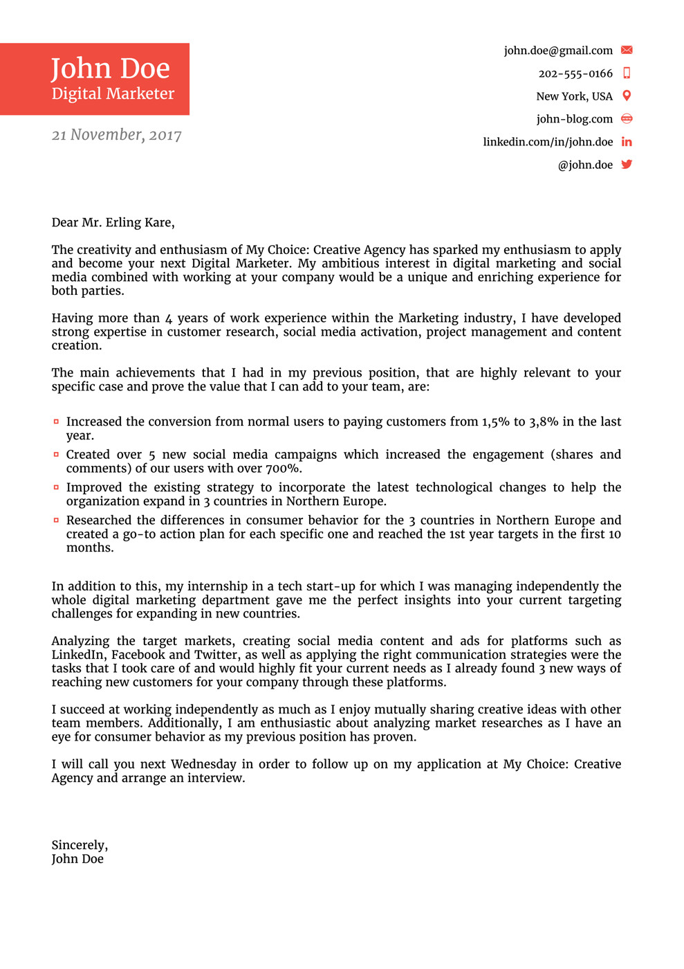 Best Cover Letter Template 8 Cover Letter Templates for 2019 [that Hr Will Love ]