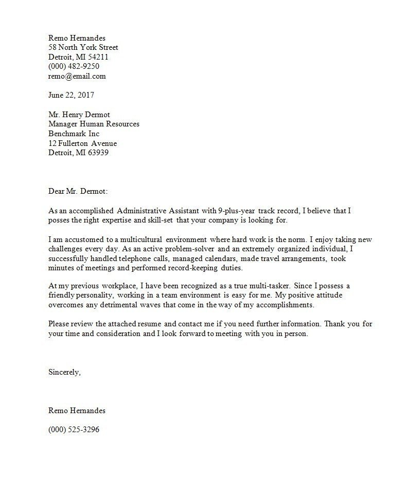 Best Cover Letter Template Best Cover Letter Template