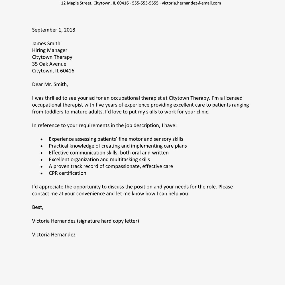 Best Cover Letter Template Samples Of the Best Cover Letters
