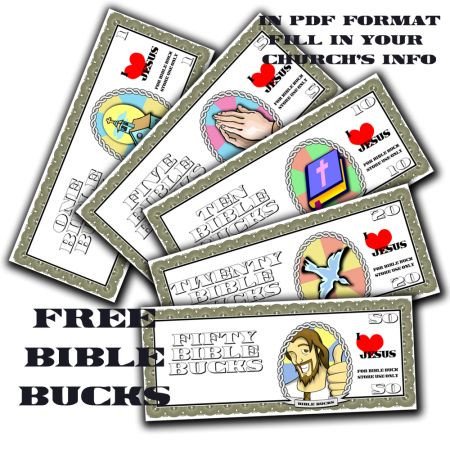 Bible Bucks Template 20 Best Church Images On Pinterest