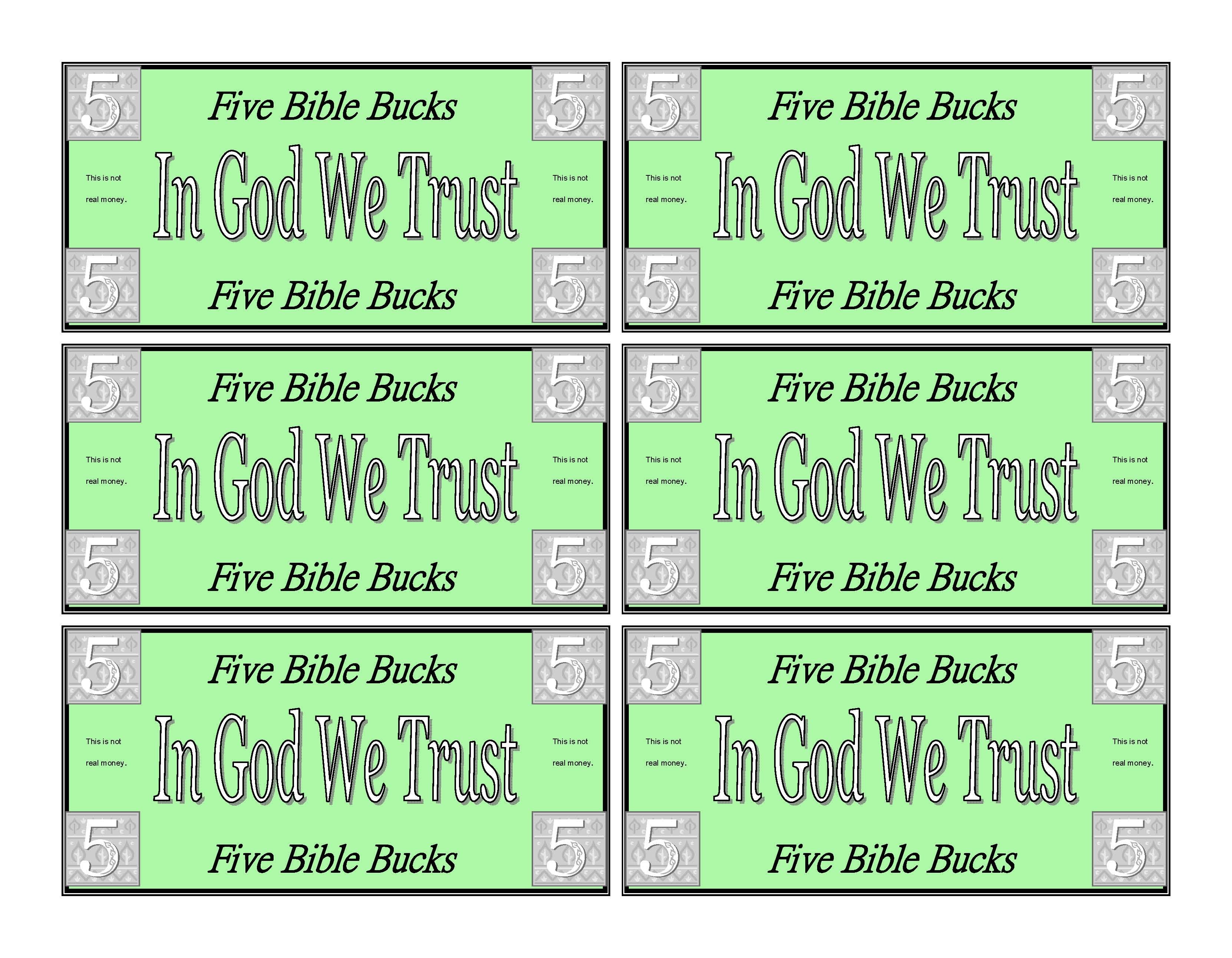 Bible Bucks Template Bible Bucks Clip Art – Cliparts