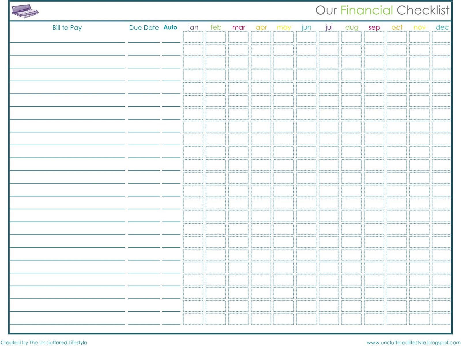 Bill Pay Calendar Template How I Keep the House Running Part 2 Find Lifestyle